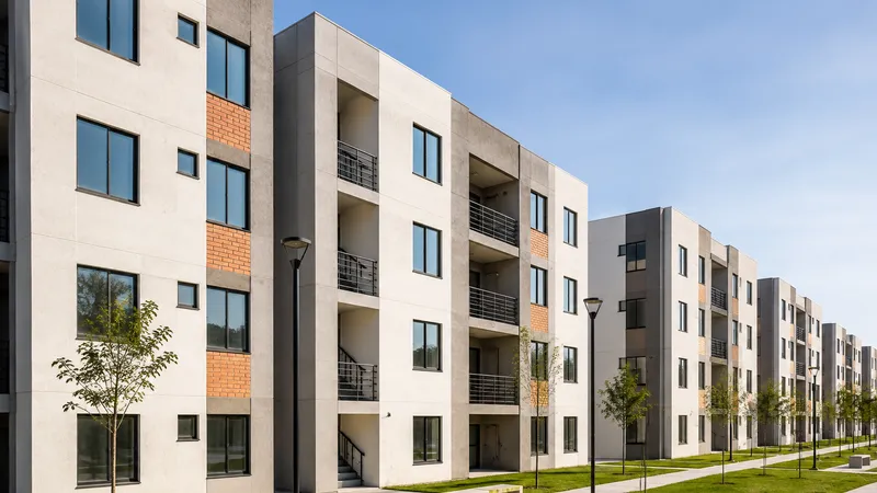 Conjunto de edificios de vivienda de interés social de varios pisos